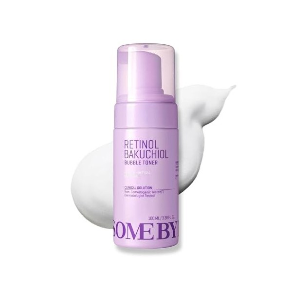 SOME BY MI Retinol Bakuchiol Bubble Toner – 100 ml – Tonique coréen pour le visage au rétinol – Hydrate, éclat et soin apaisa