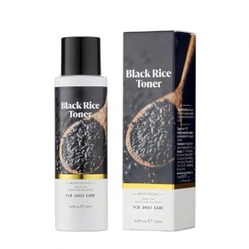Tonique Éclat au Riz Noir, Hydratation Profonde et Apaisement Intense pour Visage, Équilibre Hydrolipidique et Réduction des 