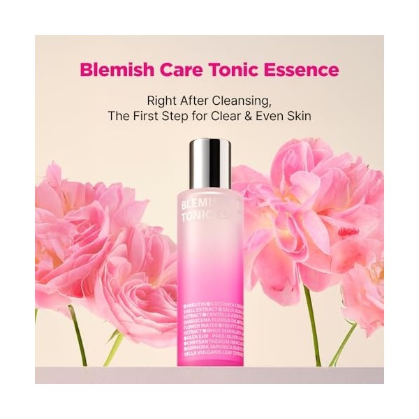 isoi Blemish Care Tonic Essence 130 ml | Améliore la texture de la peau et hydrate la peau pour la rendre plus claire, essenc