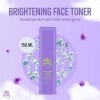 Sol Beauty Lotion tonique éclaircissante Lotion tonique hydratante quotidienne pour le visage, essence éclaircissante, exfoli