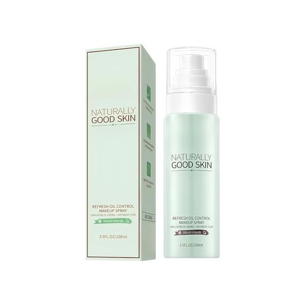 Hinapan Vaporisateur Fixant Matifiant 100ml, Prolonge la Tenue du Maquillage, Réduit la Brillance et Affine les Pores, Formul