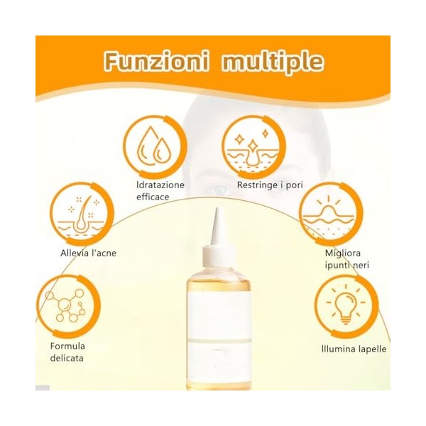 NHPY 100ml Acide Glycolique Toner Visage,Lotion Tonique Visage à lGlycolic Acid,Soin pour Tous Types de Acide Glycolique Ton