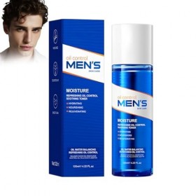 Tonique Pour Le Visage Pour Homme 120ml, Lotion Tonique Visage, Minimise Les Pores, Huile De Contrôle Rafraîchissante Non Col