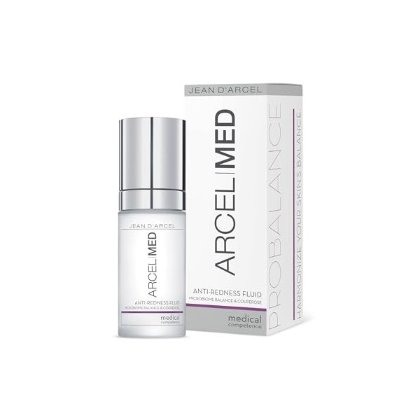 JEAN DARCEL ARCELMED Fluide apaisant pour le visage - Fluide anti-rougeur 30 ml - Réduit les rougeurs - Renforce la barrière