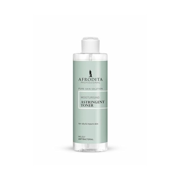 Afrodita Professional Tonique hydratant pour le visage pour peaux grasses et impures - 190 ml - Toner sans alcool avec niacin
