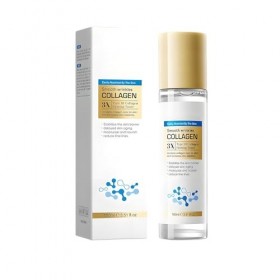 Lotion Tonique Collagène Type 3, Tonifiant Hydratant Visage, Anti-Rides, Raffermissant, Lissant, Améliore Lélasticité Et La 