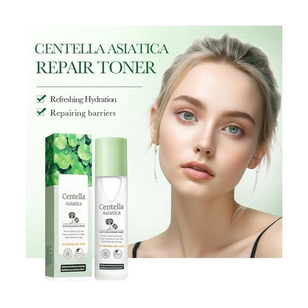 Lotion Tonique À La Centella Asiatica Pour Une Peau Claire Et Radieuse, Aide À Réduire Les Rougeurs Et LInconfort Cutané, So