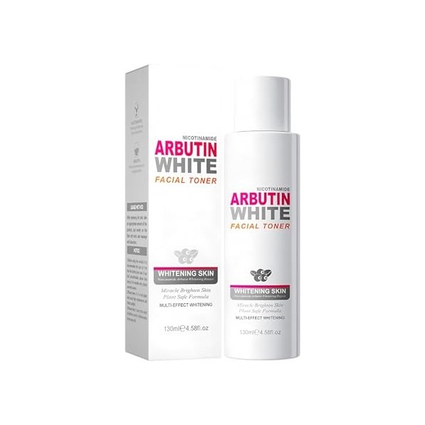 Tonique Visage À La Niacinamide Et À LAlpha-Arbutin Pour Une Peau Éclatante Et Unifiée, Formulé Pour Estomper Les Taches Som