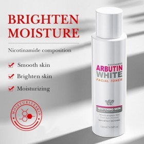 Tonique Visage À La Niacinamide Et À LAlpha-Arbutin Pour Une Peau Éclatante Et Unifiée, Formulé Pour Estomper Les Taches Som