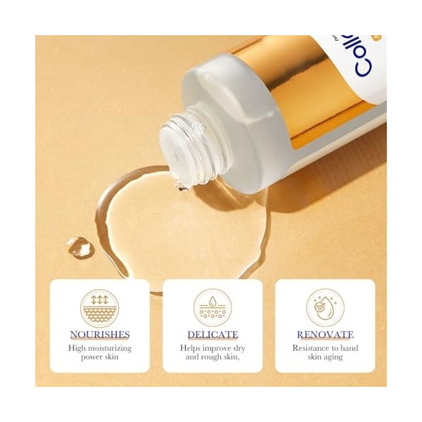 Lotion Tonique Anti-Âge Au Collagène Hydratante, Hydratation Profonde Et Nutrition Intensive, Atténue Visiblement Les Rides E