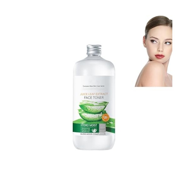 Dyceittdia 500ml Tonique pour le visage à laloe vera, Soin de la barrière cutanée, Hydratation en profondeur, Raffermit et h