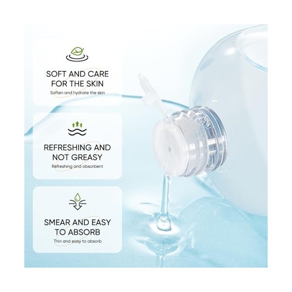 Dyceittdia 500ml Tonique pour le visage à laloe vera, Soin de la barrière cutanée, Hydratation en profondeur, Raffermit et h