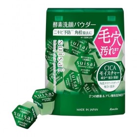 suisai Beauty Clear Green Powder Wash – Nettoyeur denzymes japonaises avec CICA pour lacné, peaux grasses et sensibles | Po