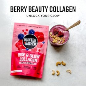 Hunter & Gather Rise & Glow Daily Beauty Tonic Tonic Mélange de baies de collagène marin capturé dans la nature – Ingrédients