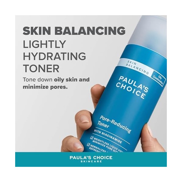 Paulas Choice SKIN BALANCING Lotion Tonique Visage - Vitamin B3 Tonique - Réduire Les Points Noirs, Imperfections & Pores Di ...