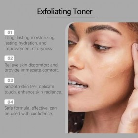 Tonique Exfoliant Hydratant - 100ml - Acide Hyaluronique & Glycolique - Soin Quotidien Visage Pour Une Peau éclatante Et Un T