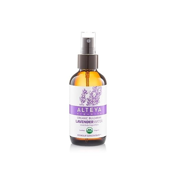 Alteya Organic Eau de Lavande - Vaporisateur 60 ml Bioglass - Certifié 100% bio USDA, vendu directement par le producteur et ...