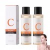 Toners hydratants à la vitamine C pour le visage - 2 x 130 ml - Éclaircissant et anti-âge - Avec vitamine C pour une peau fra