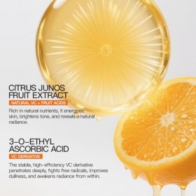 Toners hydratants à la vitamine C pour le visage - 2 x 130 ml - Éclaircissant et anti-âge - Avec vitamine C pour une peau fra