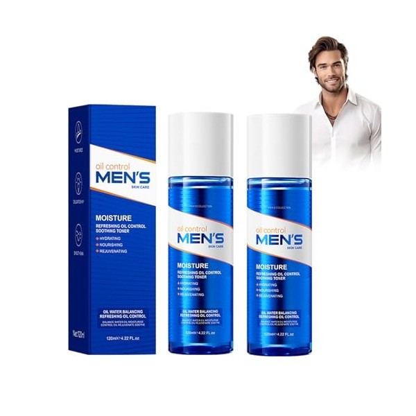 Refreshing Oil Control Toner soothing Toner, tonique pour le visage pour homme, sans huile et apaisant, pour une peau fraîche
