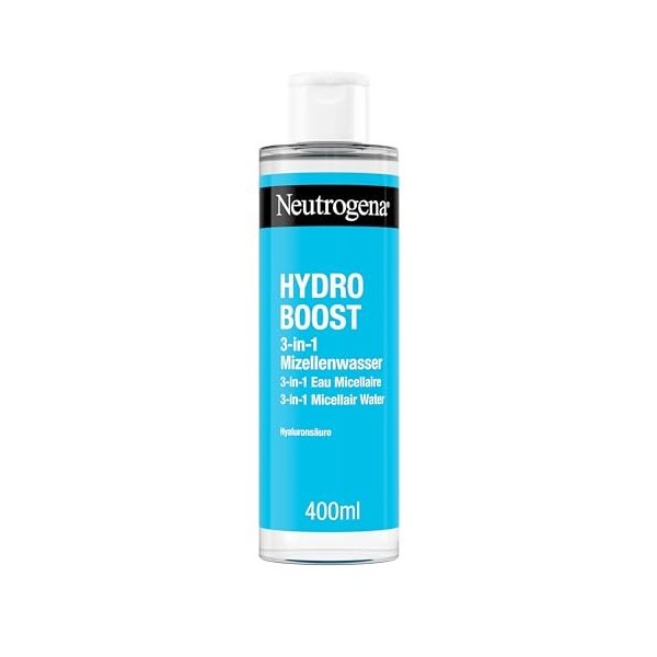 Neutrogena Hydro Boost Eau micellaire – Nettoyage efficace et doux du visage – 400 ml