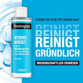 Neutrogena Hydro Boost Eau micellaire – Nettoyage efficace et doux du visage – 400 ml