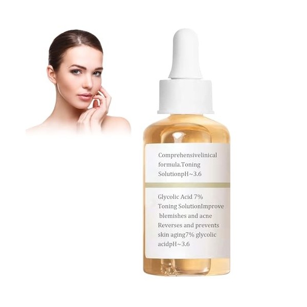 Glycolic Acid 7 % Toning Resurfacing Solution tonifiante 100 ml Toner glycolique, solution pour les imperfections et lacné, 