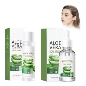 Toner 120ml et Sérum 30ml, Tonique, Toning Resurfacing Solution, Hydrate Et Améliore La Texture De La Peau, Améliore léclat 