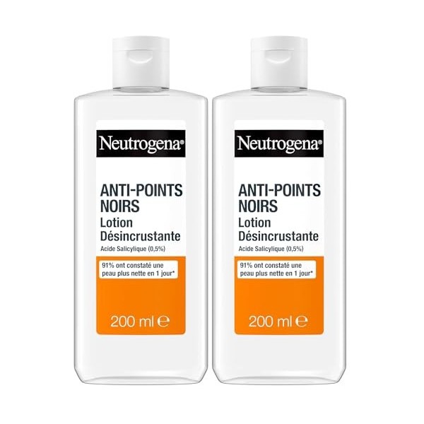 Neutrogena | Lotion Désincrustante Anti-Points Noirs flacon de 200 ml – Lotion pour le visage à lacide salicylique 0,5% Loti...
