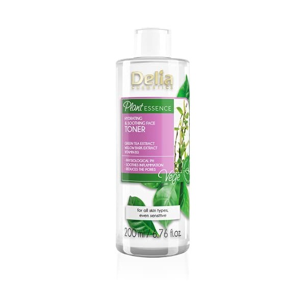 Delia Cosmetics Plant Essence - Lotion hydratante et hydratante - Ingrédients naturels - Pour tous les types de peau - Hydrat