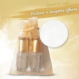 Lot de 2 Musc Tahara Aromatisé Vanille Ajmal As Safar® Musc Blanc intime 3ml