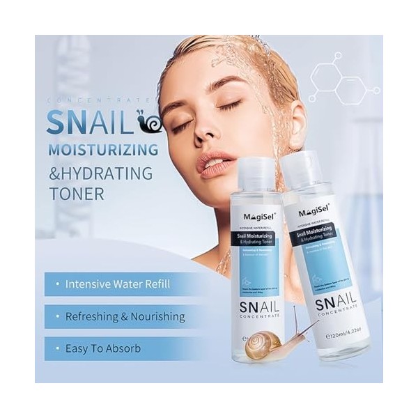 120ml Toner De Mucine Descargot, Toner visage, Lotion hydratante & apaisante, Soin De La Peau, Hydratant, Régénérant La Peau