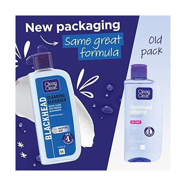 Clean and Clear Blackhead Clearing Cleanser - 200 ml