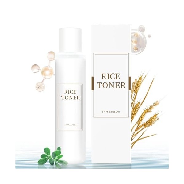 Rice Toner, Toner Visage Korean, Korean Skincare Toner visage, Lotion Tonique Visage Toner Riz, Raffermissant, Hydratant, Non