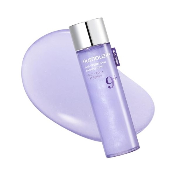 numbuzin No.9 Toner | NAD+ PDRN Glow Boosting Toner | Glowing, Firming, Hydrating, Elasticity, Wrinkles, Fine Lines, Korean S