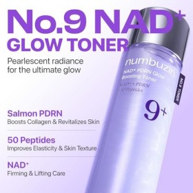 numbuzin No.9 Toner | NAD+ PDRN Glow Boosting Toner | Glowing, Firming, Hydrating, Elasticity, Wrinkles, Fine Lines, Korean S