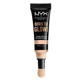 NYX Professional Makeup Anti-Cernes Éclat Born to Glow, Regard Illuminé, Réduction des Cernes, Illuminateur et Correcteur Con