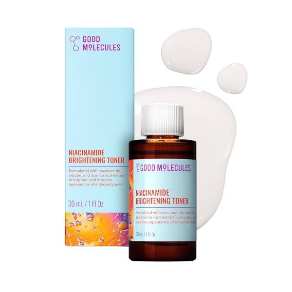 Good Molecules Lotion Tonique Éclaircissante à la Niacinamide - Tonique Facial avec Niacinamide, Vitamine C et Arbutine - Soi...