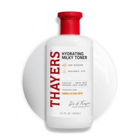 Thayers Lait Tonique Pour le Visage - Acide Hyaluronique & Champignon des Neiges - Testé Sous Contrôle Dermatologique - Pour ...