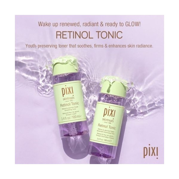 Pixi Beauty Retinol Tonic | Lotion Tonique Visage Lissant et Raffermissant aux Peptides | Stimule la Production de Collagène ...