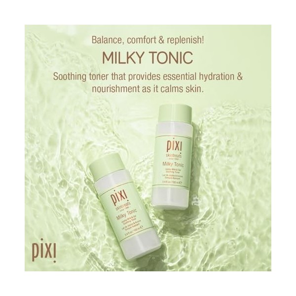 Pixi Beauty Milky Tonic | Lotion Tonique Visage Apaisant et Hydratant à la Lait de Jojoba, à l’Avoine et au Thé Vert | Toniqu...