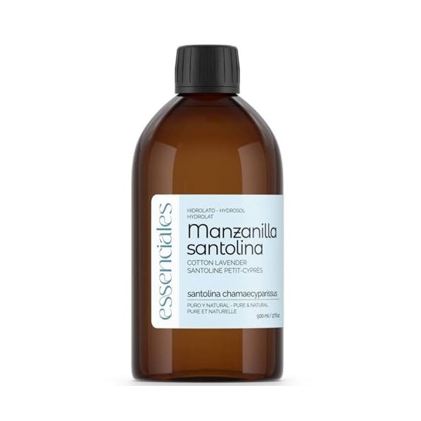 Essenciales - Hydrolat et Eau florale de Camomille Santoline/Santoline petit cyprès Santolina chamaecyparissus , 100 ml | 10 ...