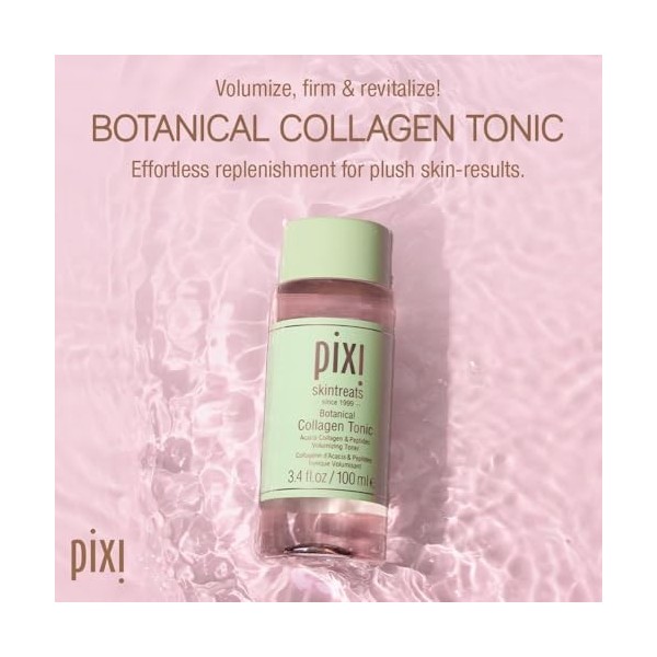 Pixi Beauty Botanical Collagen Tonic | Lotion Tonique Visage Hydratant et Repulpant aux Peptides et Extraits Botaniques | Aid...