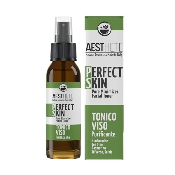 Lotion Tonique Visage Spray Astringent Pores Certifié Biologique à Base De Niacinamide à 5% | Tonique Peau Grasse Purifiant e