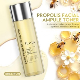 Tonique au Miel à lExtrait de Propolis & Acide Hyaluronique, Céramides NP | Sérum Éclat Coréen | Anti-Âge, Texture Peau Affi ...