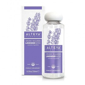 Alteya Organic eau de lavande 250ml - Certifiée 100% organique USDA, Pure bio naturelle, Eau de fleurs distillée à la vapeur 