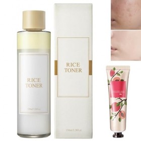 Hydratant Pour Le Visage Au Riz,Toner À Leau Riz,Naturel Extrait De Riz Hydratant Et Hydratant,Tonique pour le Visage au Riz