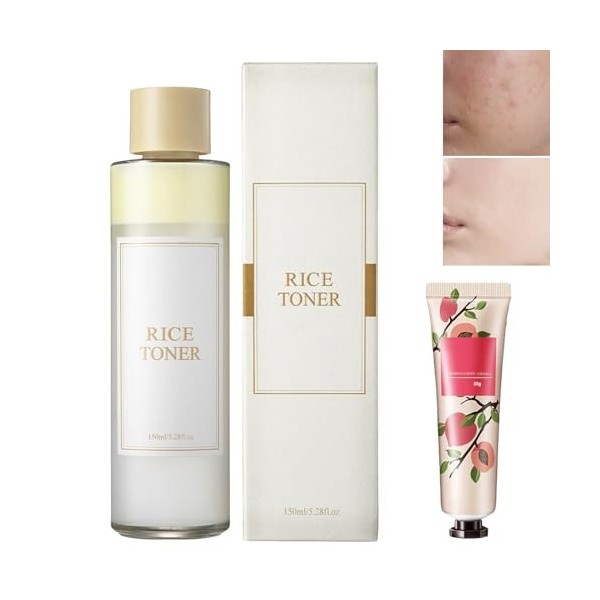 Hydratant Pour Le Visage Au Riz,Toner À Leau Riz,Naturel Extrait De Riz Hydratant Et Hydratant,Tonique pour le Visage au Riz