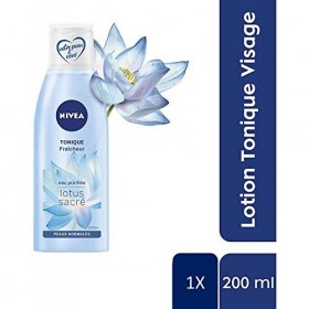 NIVEA - Tonique Fraîcheur - Nettoyant Visage - Elimine Les Impuretés & Tonifie La Peau - Rafraîchit & Hydrate - Fleur De Lotu...