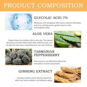 240ML Acide Glycolique 7%, Acide Glycolique 7% Toning Solution, Convient à Tous les Types de Peau, Tonique Hydratant, Tonique